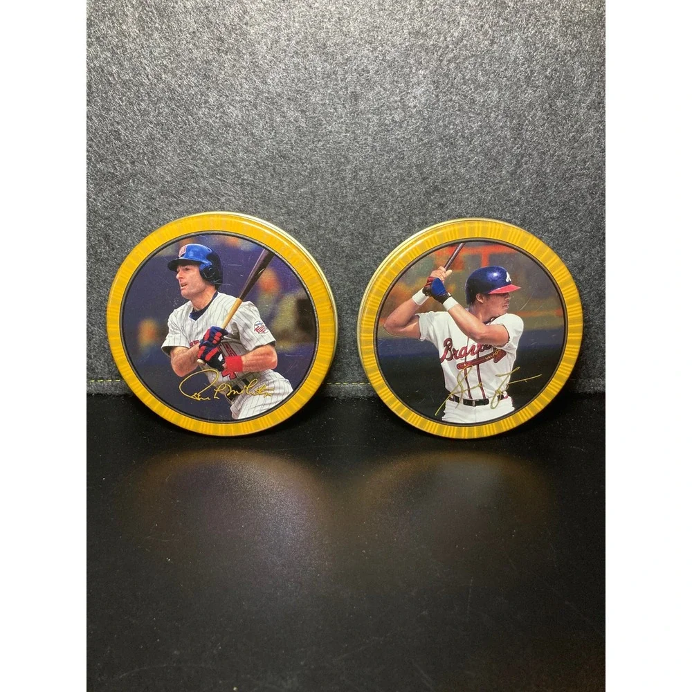 1997 Topps Screen Play Lot Jones Molitor Film Card Display Pieces MLB braves Min